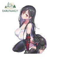 EARLFAMILY สติกเกอร์รถ13ซม. X 9.2ซม. สำหรับจินตนาการสุดท้าย Tifa สร้างสรรค์บุคลิกของสติ๊กเกอร์ภาพอะนิเมะสติกเกอร์ติดรถเครื่องปรับอากาศ