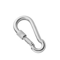 304 stainless steel with nut spring buckle Quick Link Lock Ring Hook Carabiner Chain Fastener Hook Keychain Hardware accessories