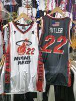 ?เสื้อบาสเก็ตบอลแฟชั่น MIAMI HEAT Number23 ผ้าไมโคร ใส่ออกกำลังกายได้