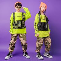 [COD] Childrens street dance suit boy loose handsome girl costume hip-hop children hiphop autumn