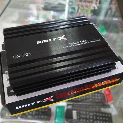 (ราคาพิเศษ) เพาเวอร์แอมป์ คลาสดี 4 CH 2500 W UNITY-X POWER AMP CLASS D 4ch ขับกลางแหลม หรือซับ