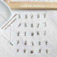 Silver-Aholic จี้อักษรเงินแท้  ( A-Z) ขนาด 5*8mm.