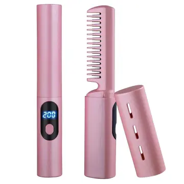 Electric fast shop hair straightener brush