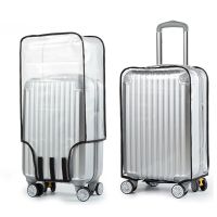 【LZ】❉﹍  Impermeável Transparente PVC Bagagem Capa Trolley Suitcase Capa Poeira Dustproof Viagem Acessórios 18 a 30