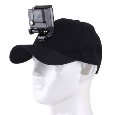 หมวกปรับได้กล้องเพื่อการกีฬาพร้อมสกรูและฐานขดลวด J สำหรับ Gopro Hero 6/5