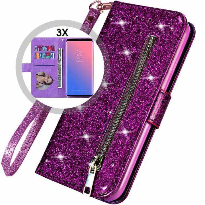 zipper-cases-for-p40-p30-p20-pro-lite-mate-20-10-p-smart-y7-y6s-prime-luxury-bling-glitter-leather-wallet-flip-card-cover