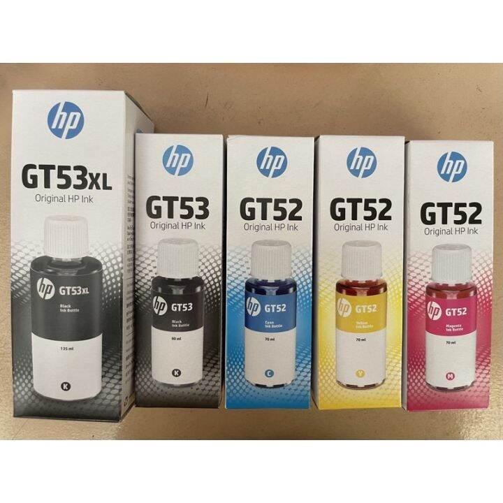 【Ready Stock】 Genuine Hp Ink Gt53XL, Gt53 black re or Gt52 colored