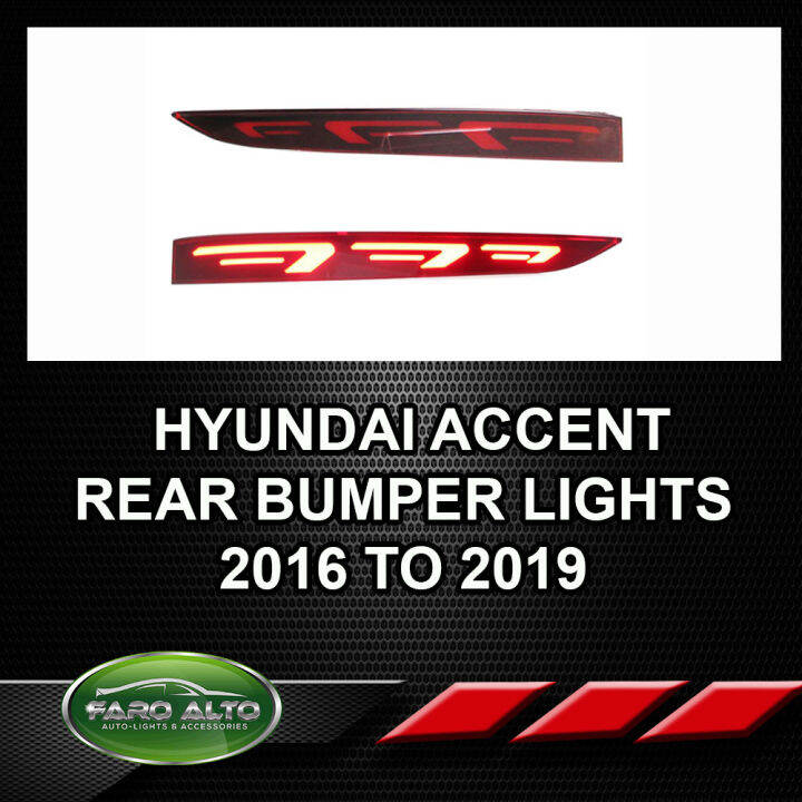 Hyundai Accent Rear Bumper Lights 2018 to present Lazada PH