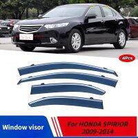 สำหรับ HONDA SPIRIOR 2009-2014อุปกรณ์ตกแต่งหน้าต่างสีโครมด้านข้างที่บังแดดหน้าต่างรถยนต์ที่กันฝนกระบังแสงฝาครอบป้องกัน