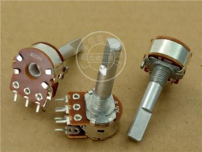 【CW】 1pcs/lot 148 double potentiometer B50K B100K B250K handle length 30MMF / with the midpoint