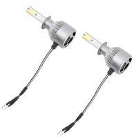 1Pair C6 H1 Car LED Headlamp Bulb Head lights Replace Xenon Headlights 4000LM 12-24V 80W 6000K White LED Light