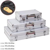 Portable Aluminum Tool Box Safety Instrument case equipment Toolbox Storage box Suitcase Impact Resistant With Sponge