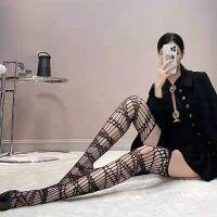 Gothic Dark Long y Fishnet Stockings Women Harajuku Emo Alternative Mesh Tights Lingerie Skin Thigh High Garters Hosiery