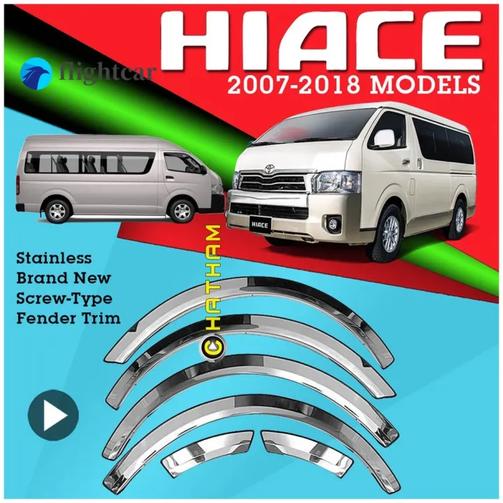 Fender Car (Chrome)Toyota Hiace 2007 To 2018 Komuter Grandia Lazada