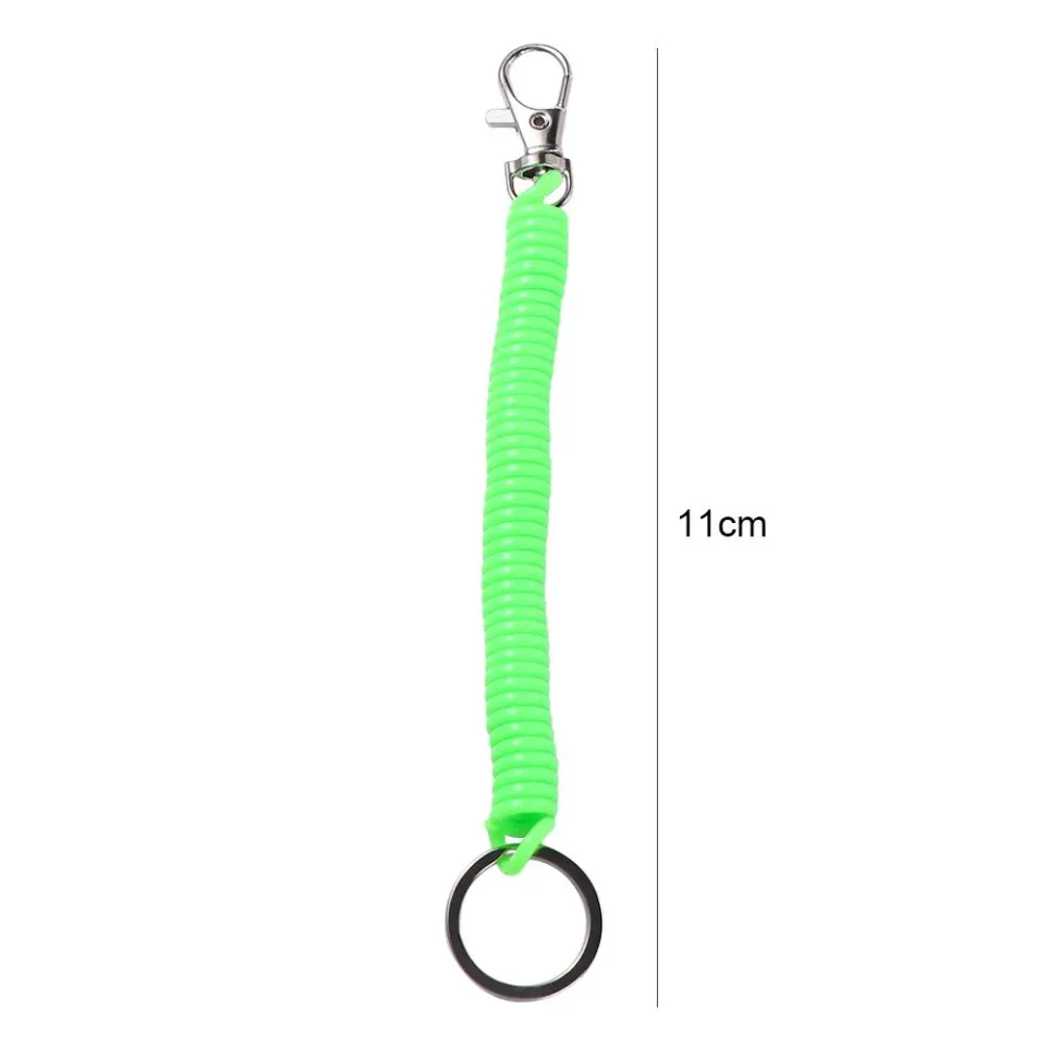 Cobee Coil Springs Keychain, 10 Pcs Retractable Coil Springs Keychains with  Lobster Clasp, Spring Coil Leash Cord Safety Ropes, Cell Phone Elastic