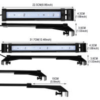 22-32เซนติเมตรเต็มสเปกตรัม LED ไฟตู้ปลาการควบคุมระยะไกลไฮโดรโปนิตู้ปลาคลิปไฟใต้น้ำตกแต่งใต้น้ำเติบโตไฟ