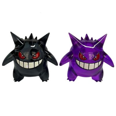 🧡โมเดลของเล่น Pokemon Gengar สีใสขนาด8ซม. เครื่องประดับรถตุ๊กตาของขวัญคริสต์มาสสำหรับเด็กตกแต่งห้องสินค้าใหม่