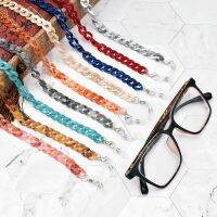 【LZ】❉✜❏  Óculos de acrílico Lanyard para mulheres pingente retro máscara corrente do pescoço trava cinta acessórios chaves