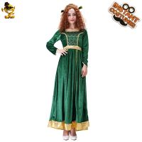 [COD] New style medieval renaissance princess gold velvet dress set stage cosplay costumes