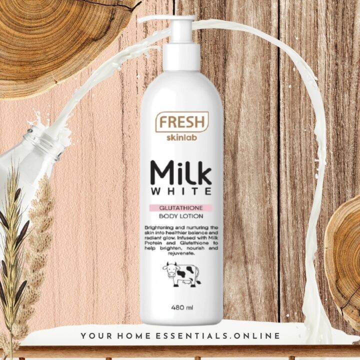 FRESH MILK WHITE GLUTATHIONE BODY LOTION 480ml Lazada PH