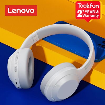 ZZOOI NEW Lenovo TH10 Head Mounted Earphone Bluetooth 5.0 Headset Wireless HIFI Headphone Gaming Esports Auriculares Earbuds Original