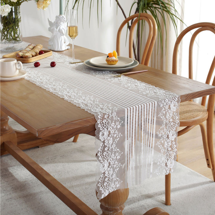 sanwood-ไม้พาย-ผ้าปูโต๊ะลูกไม้ป้องกันการซีดจางลงโต๊ะสีทึบ