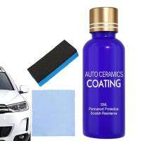 High Gloss Ceramic Car Coating Kit Universal Car Coating Hydrophobic 30ML Mirror Paint Protection Car Kit With Sponge And Cloth