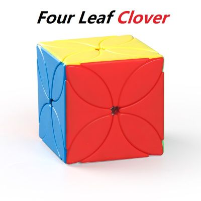 MoYu Meilong Four Leaf Clover Twist Magic Cube Toys Speed Puzzle Cube Educational Kids Toys Moyu Meilong Skewb Stickerless cube Brain Teasers