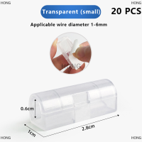 HONG ที่หนีบสายเข็มขัดจัดระเบียบเดสก์ท็อปที่สะดวก20ชิ้น