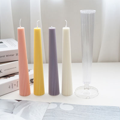 Mold Aromatherapy Mold DIY Candle Pillar Candle Mold Shaped Candle Mould Pinstripe Candle Mold Spire