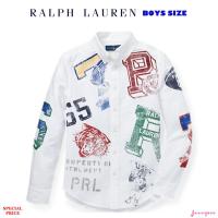 RALPH LAUREN GRAPHIC COTTON OXFORD SHIRT (BOYS SIZE 8-20 YEARS)