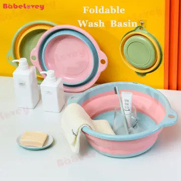 Wash basin store for baby bottles