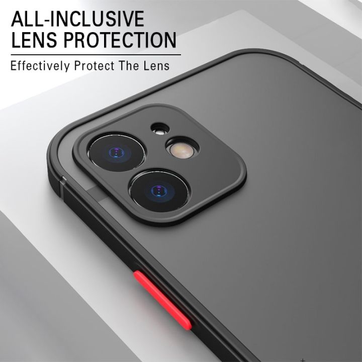 luxury-matte-phone-case-for-iphone-13-12-11-pro-max-mini-x-xs-xr-7-8-plus-se-2-2020-transparent-shockproof-bumper-cover