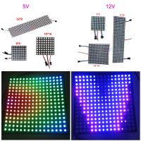 WS2812B RGB Flexible 16x16 8x32 256Leds Pixel Panel Matrix Screen WS2815 Led Module WS2812 Individually Addressable Light 5V 12V