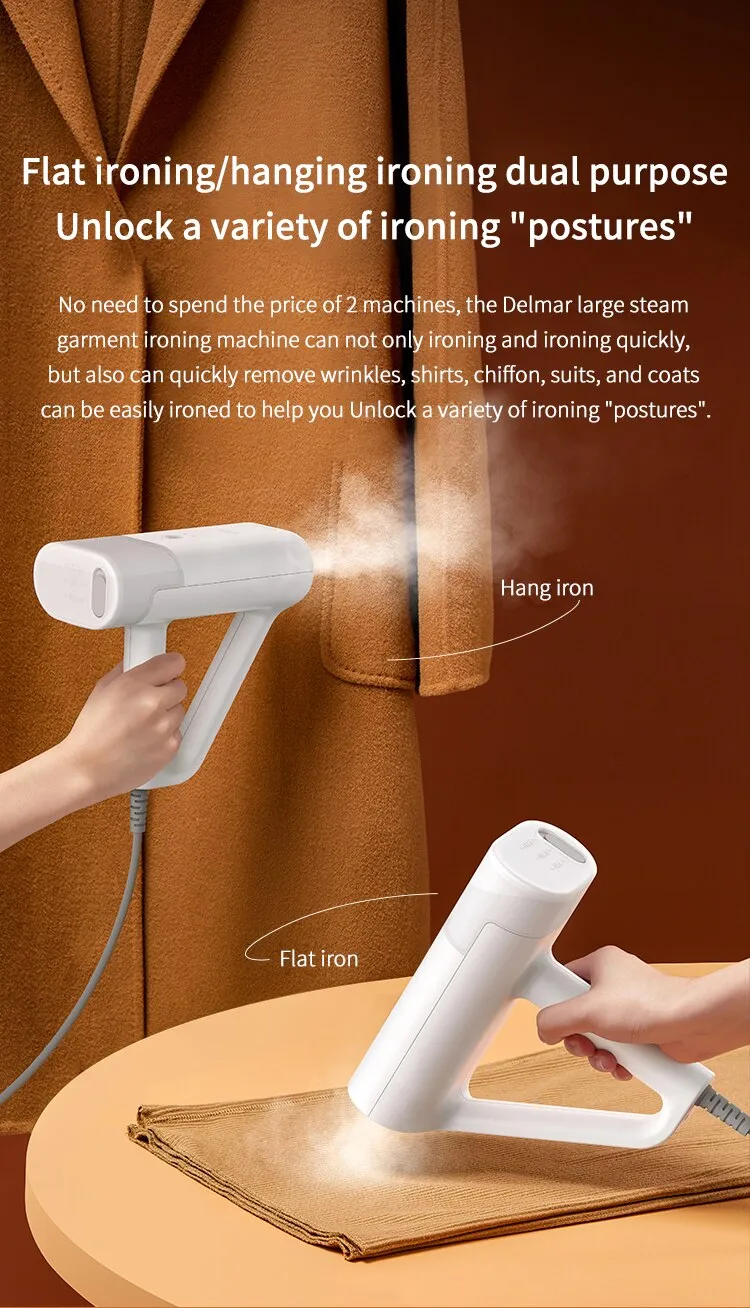 Deerma HS100 Portable Handheld Garment Steamer Vertical Iron 160℃ High