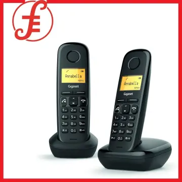 GIGASET GERMANY A270 Cordless Telephone with Caller ID Hands-Free Speaker  Phone Phone-Book (Black) : : Electronics