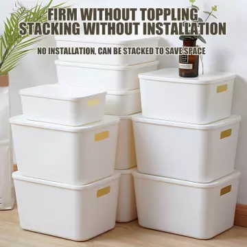 1pc Japanese-Style Storage Box With Handle & Drawer For Kitchen Condiments  & Sundries, Large Capacity Storage Basket