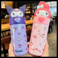 LEMMRE ฉนวนกันความร้อน Kuromi/Melody/Cinnamoroll เหล็กไร้สนิม จุได้มาก ขวดน้ำน้ำ ถ้วยถ้วยน้ำ ขวดสูญญากาศขวด แก้วเก็บความร้อน350มล.