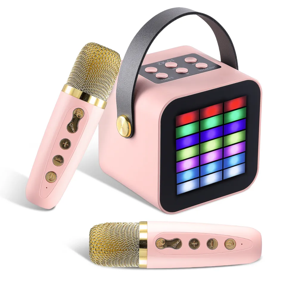  Kids Karaoke Machine with 2 Microphones for Girls Boys