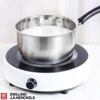 Zwilling jahenckels หม้อนม 304 หม้ออเนกประสงค์ หม้อโจ๊ก หม้อแม่ หม้อแกง หม้อต้ม หม้อ หม้อ หม้อต้ม หม้อซุป หม้อ + ฝาแก้ว จับคู่กับเตาแม่เหล็กไฟฟ้า