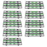 (9อัน) Papamami ตะแกรงพลาสติก ดำ 3.5นิ้ว 15 ช่อง (กว้าง35.5ซม.xยาว61.5ซม.)  ตะแกรงรองกระถาง ตะแกรงวางต้นไม้ ตะแกรงวางกระถาง