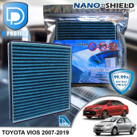 กรองแอร์ Toyota โตโยต้า Vios 2007-2020 สูตรนาโน ผสม คาร์บอน (D Protect Filter Nano-Shield Series) By D Filter (ไส้กรองแอร์รถยนต์)