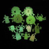 10Pcs/Set Luminous  Monster Hand Puppets Kids Funny Toys Finger Toy Children Animal Dolls Baby Educational Finger Cover Toy