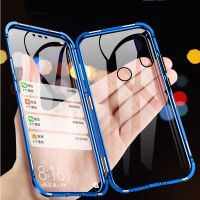 Double Sided Magnetic Phone Case Cover For Realme C15 C21 C25 Full Phone Cover For Realme C25S C25Y Front and Back Glass Cover