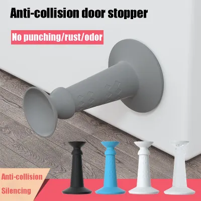 Durable Door Stopper For Heavy Doors Door Stopper For Preventing Damage Anti-collision Door Stopper Silicone Door Stopper Non-perforated Door Stopper