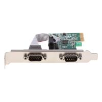 ชิพ Pcie ที่เชี่ยวชาญด้านเทคโนโลยีขยายคู่แบบอนุกรม Ax99100 2พอร์ตอุตสาหกรรม Db9 Com Rs232