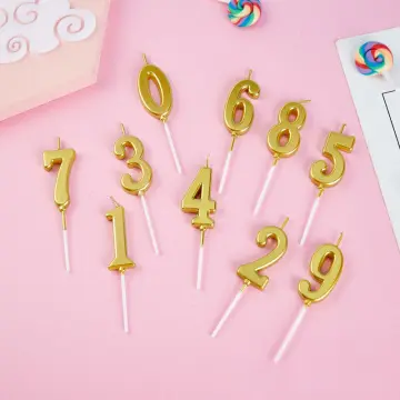 Number Candles Birthday, Cake Candles, Colourful Birthday Cake Candles,for  Boy And Girl Adults, Number 0-9 Cake Topper Decoration For Birthday Wedding  Anniversary Party Celebration - Temu
