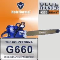 Farmertec Holzfforma เลื่อยโซ่เบนซิน MS660 G660 066 92CC ไม่มีแถบนำทางและโซ่เลื่อย