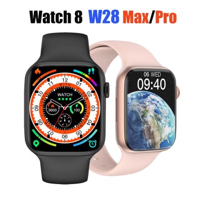 ZZOOI Original W28 Max/Pro Smart Watch Series 8 Men Women Bluetooth Call Wireless Charging Custom Dial Smartwatch Support NFC Siri