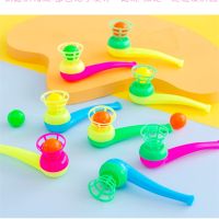 【LZ】◎❖✥  5PCS Suspended Blow Pipe Blow Ball Rod Game Children Balance Training Floating Blowing Ball Magic Dangling  Family Kids Toy